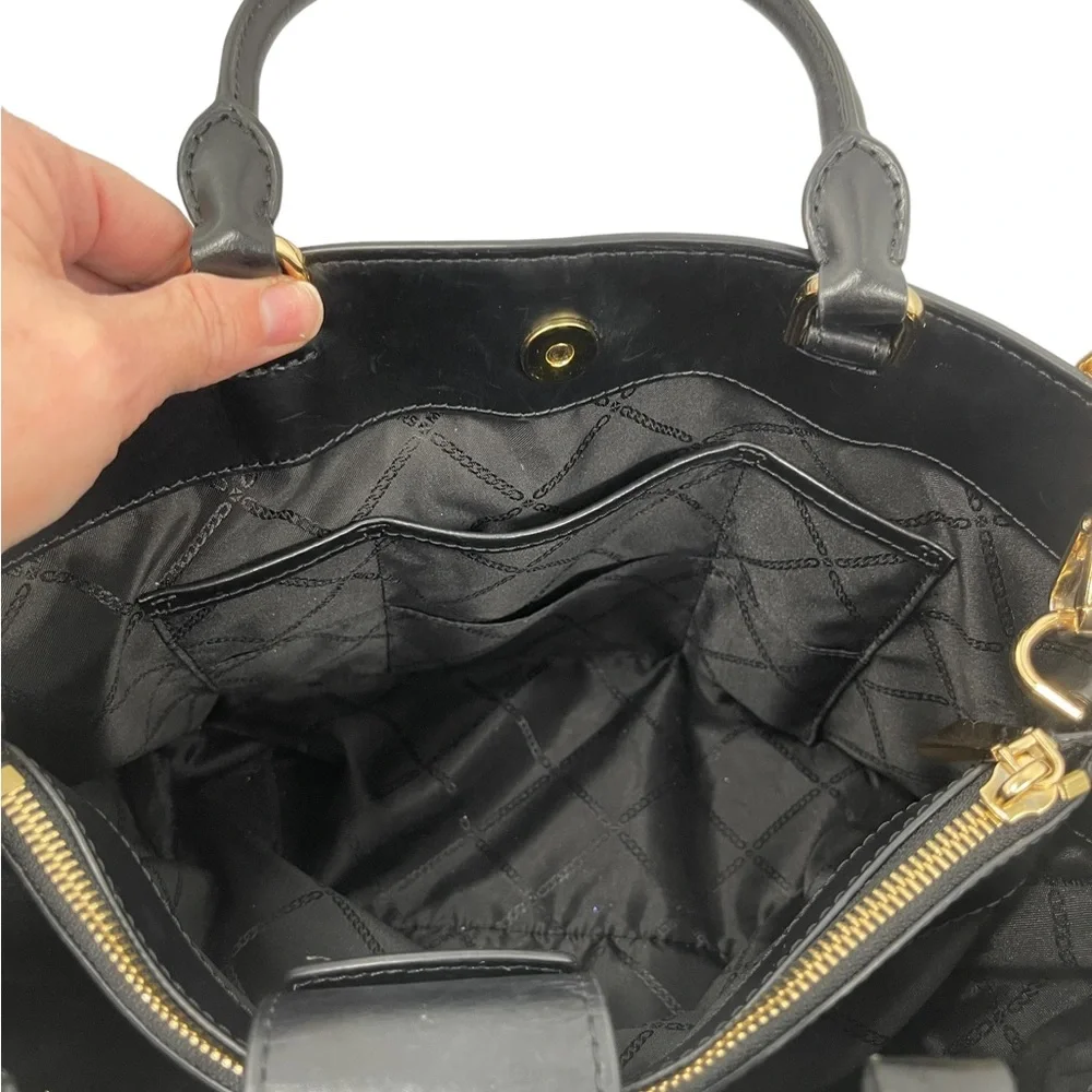 Michael Kors Gramercy Embossed Leather Satchel Bag